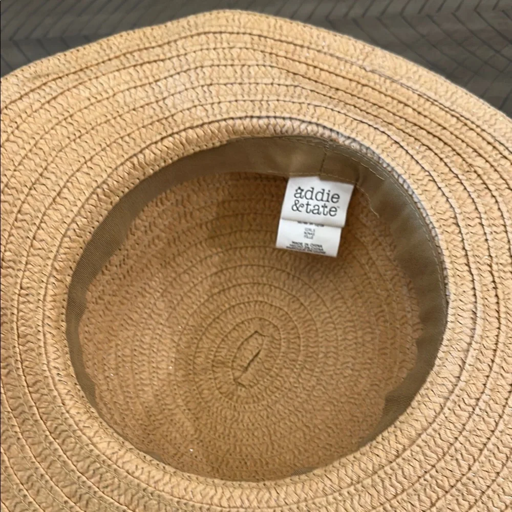 Sun Hat with Pink Band and Yellow Pom Pom Sunshine